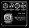 OLEVS 2958 Chronograph Mens Watches Luminous Square Stainless Steel Waterproof Original Men’s Quartz Wristwatch