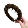 Women Headband Ribbon Decor Anti-slip Teeth Headband Lightweight Versatile Hair