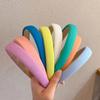 New Korean Colored Solid Sponge Hair Hoop for Women's Retro Knitted Soft Headwear Suitable for Various Styles of Accessories