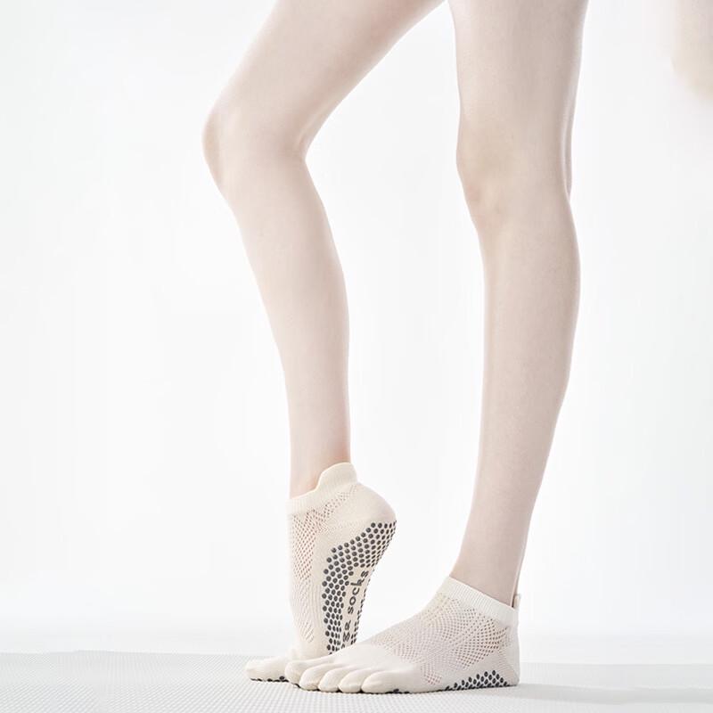 OEING Women s Anti-Slip Five-Toe Yoga Socks One Size
