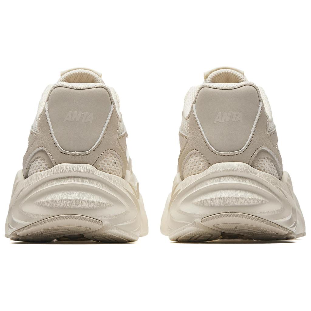 Anta Height Increasing Lightweight Low top Running Shoes Women's Beige 922515505-3