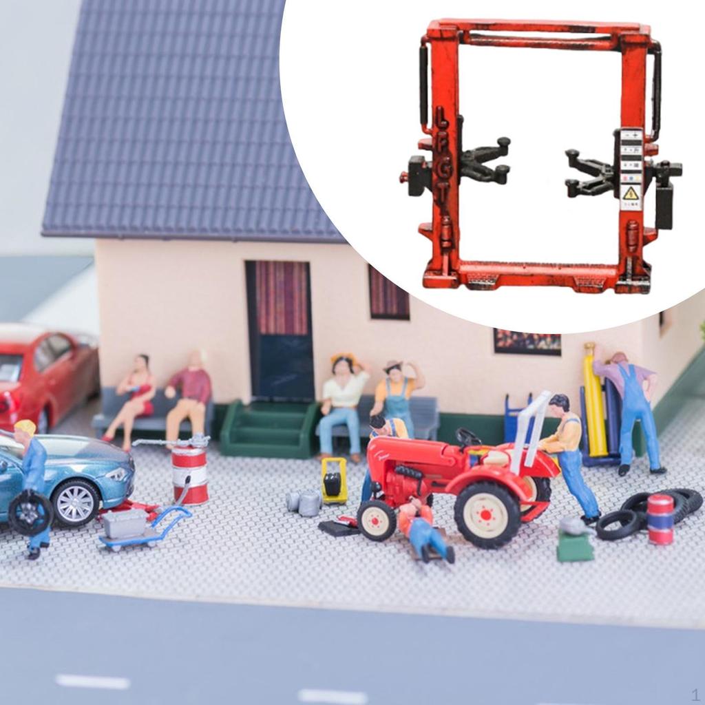 1/64 Scale Miniature Lifting Scene Decoration Display Table Realistic Auto Repair Tool RC