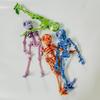 3D Printed Magnetic Skeleton Coloful Realistic Movable Skeleton Magnet For Fridge Articulated Magnetic Refrigerator Sticker