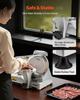 Commercial Meat Slicer, 320W Electric Deli Slicer Machine with 250 mm Sharp Blade, Meat-Slicer with 450 RPM Slicing Speed, 0-10 mm Adjustable