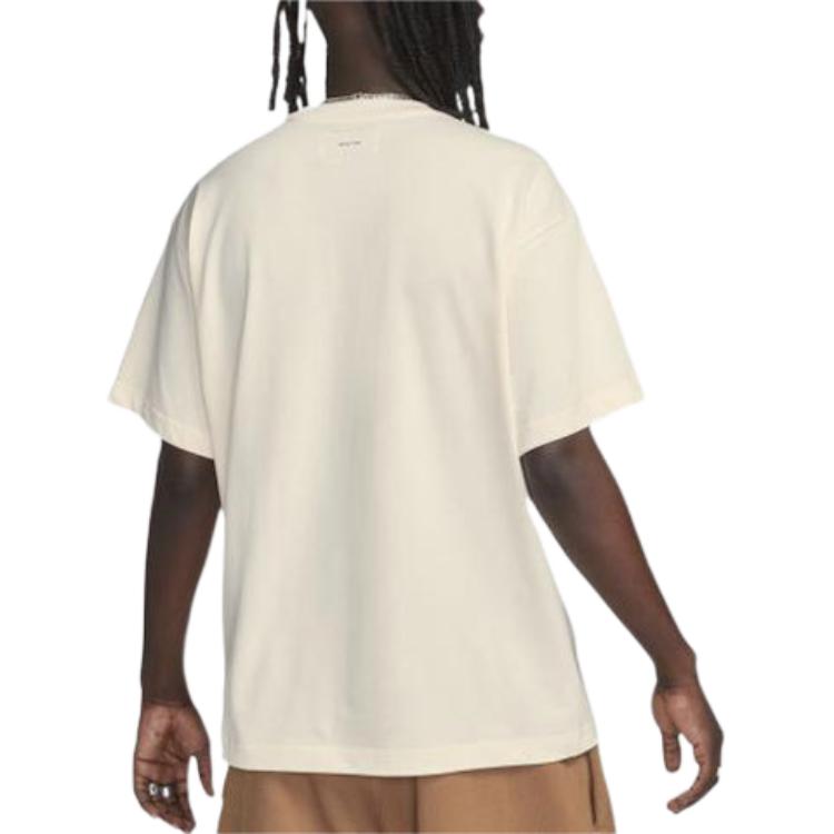 Nike Daily Vintage Series Letter Logo Print Plaid Casual Sports Spliced Comfortable Crew Neck Pullover Short Sleeve Drop Shoulder T-Shirt FB2736-110