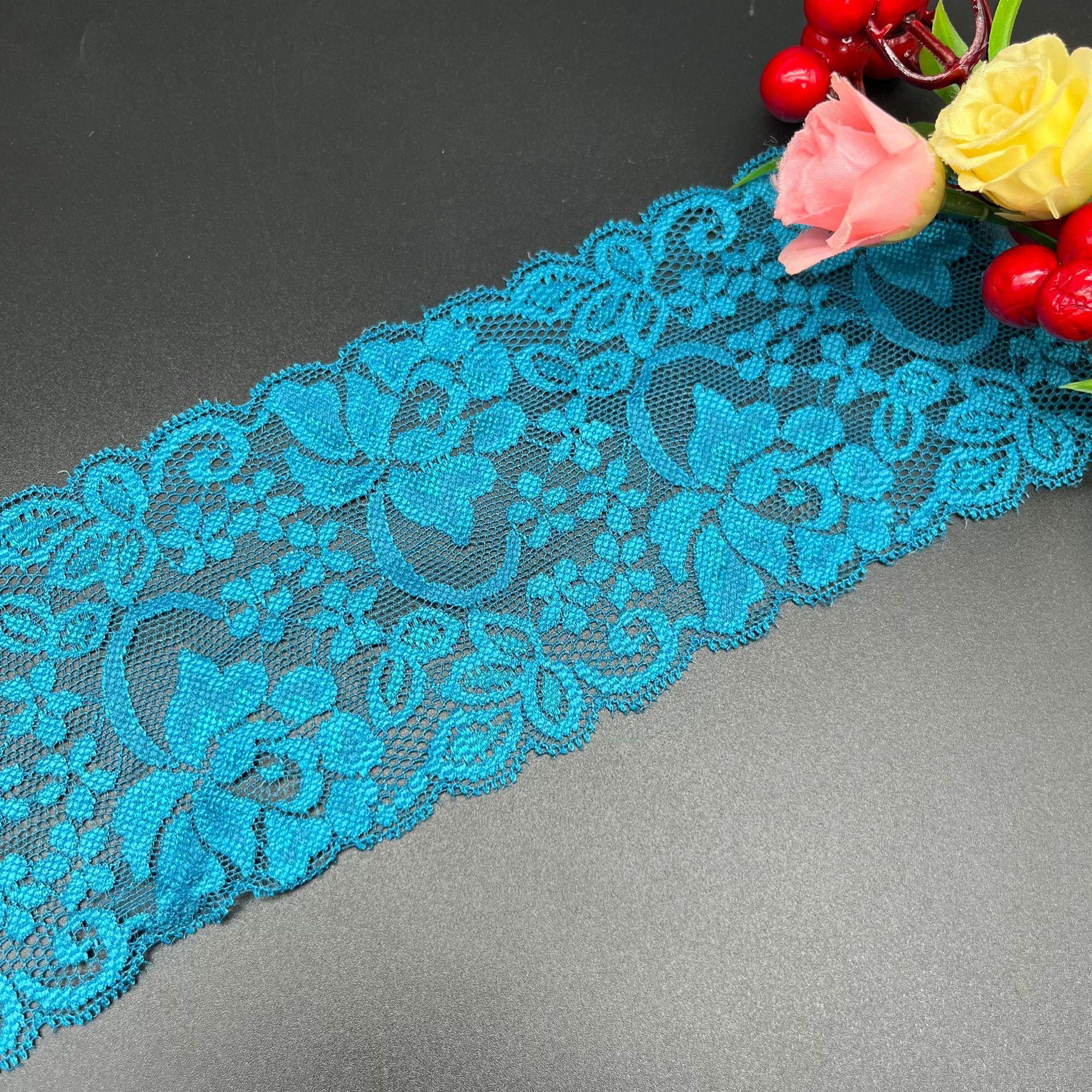 

Элегантные эластичные кружевные аксессуары DIY кружево кружево нейлоновая ткань вязание домашний текстиль нижнее белье кружевные аксессуары разноцветные поделки изготовление лент 9cm*10 Yards