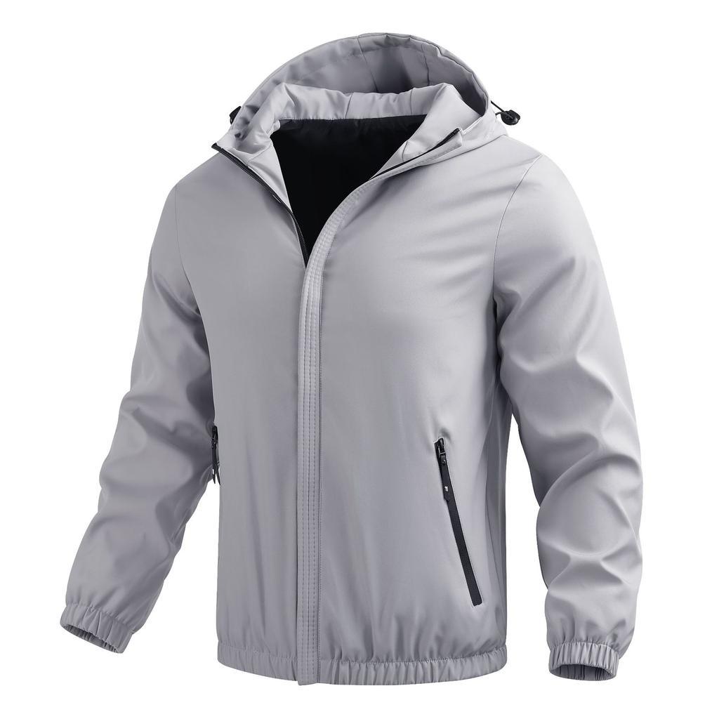 Autumn Men's Thin Casual Jacket Jacket Baseball Clothing Hooded Men's Jacket Men's Jacket