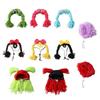 Decorative Cat Wig Funny Pet Costume Decorative Accessory Dog Wig  Daily Styling