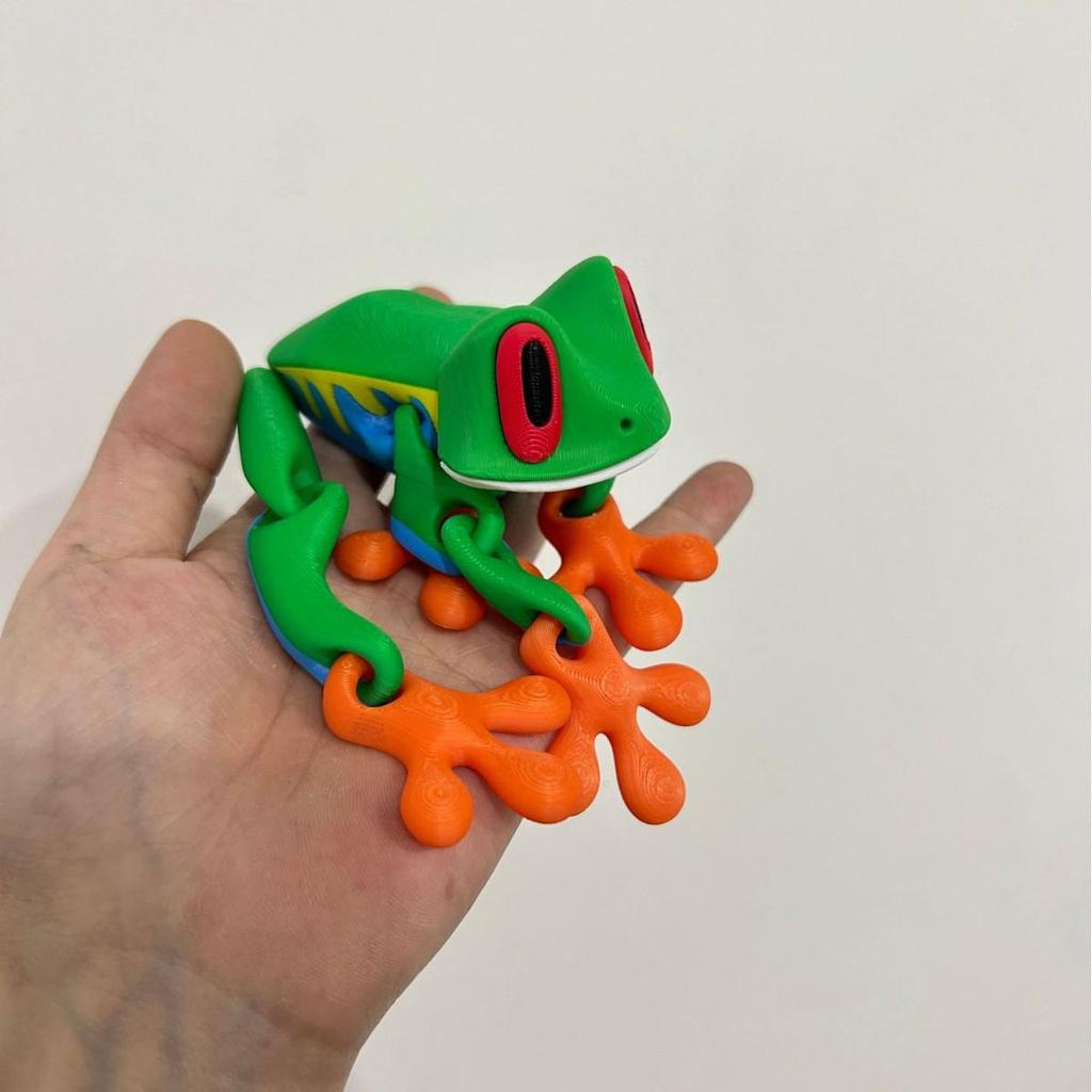 3D Printed Magnetic Tree Frog Ornament - Refrigerator Magnet & Children's Decompression Toy