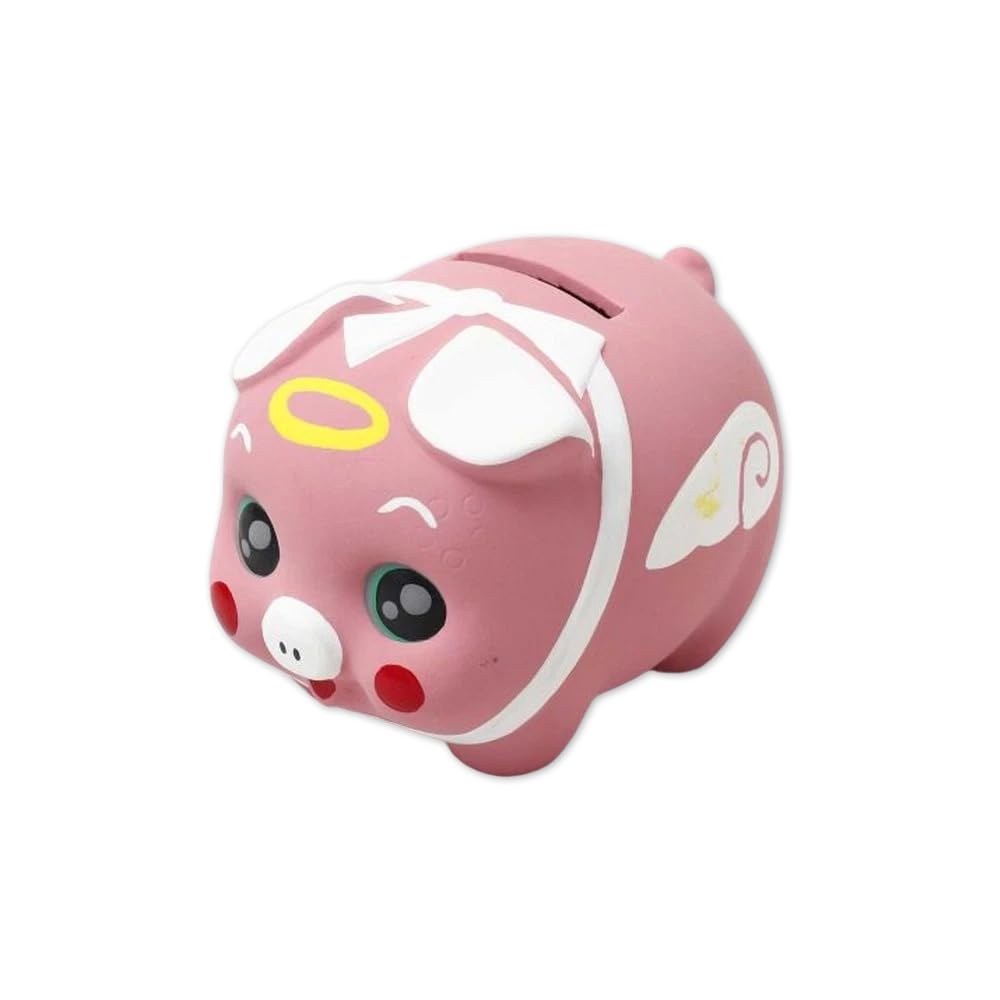 Pig Piggy Seto Made in Japanese Yellow and Coin Modern Japanese Cute Birthday Wamonoya Kaya Favolic Bank, Ware, Japan, Ceramic, Style, Piglet, Pink,