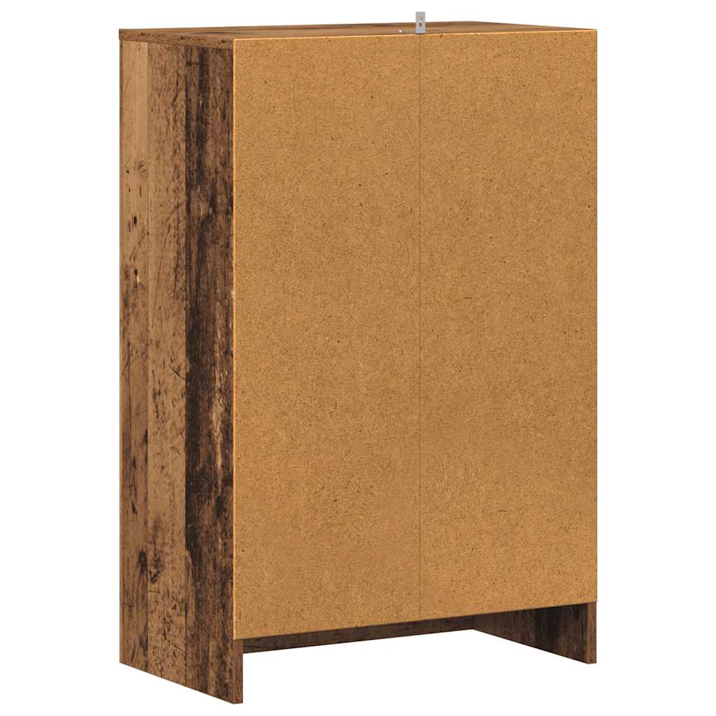 Shoe Cabinet with Rustic Wood Look 60 x 35 x 92 cm Engineered Wood