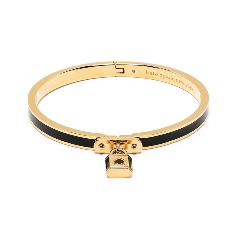 Kate Spade Padlock Detail Metal Bracelet Women's Black K6231001