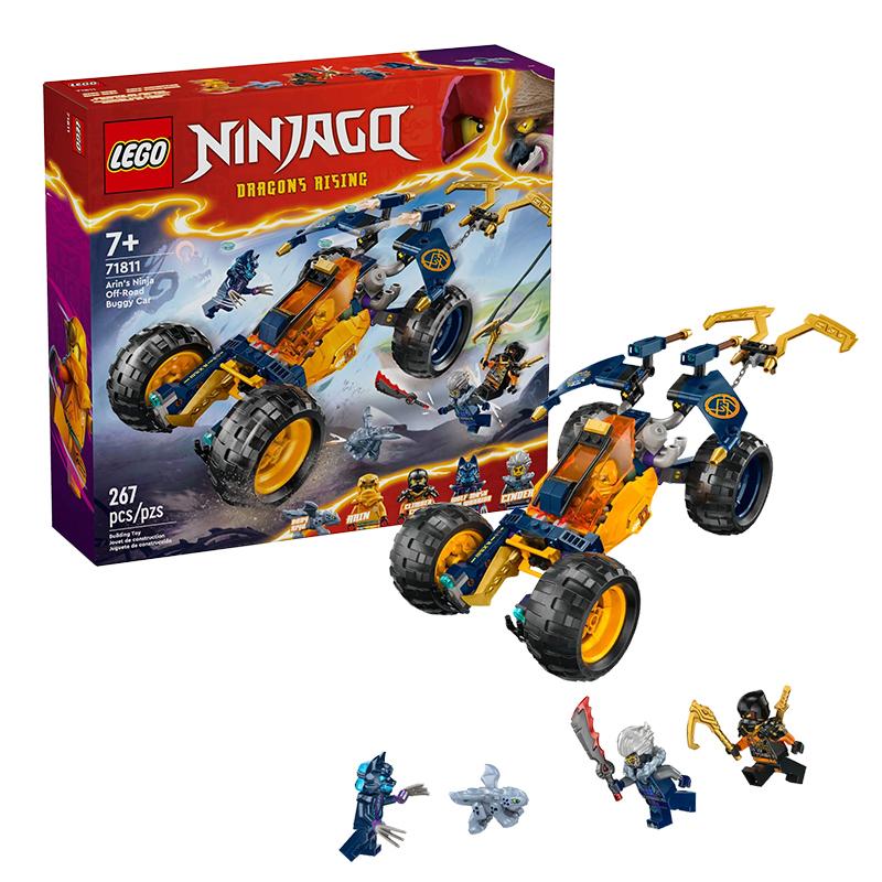 LEGO 71811 Mașinuță Buggy Off-Road Ninja a lui Arin Jucării cu Blocuri