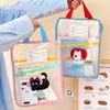 Multifunctional Cartoon File Bag Transparent File Folder Bag Cute Test Paper Storage Bag  Students
