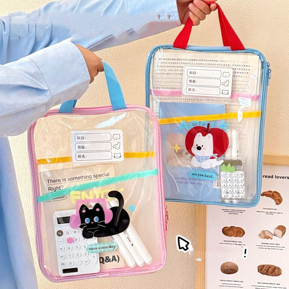 Многофункциональная мультяшная сумка для файлов Сумка-папка для файлов с кроликом Сумка для сортировки Сумка для хранения тестовых работ Дети жёлтый 824₽