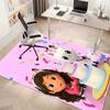 Gabby's Dollhouse2 Printed Absorbent Washable Carpet, Non-Slip Bathroom Mats, Kitchen Rugs, Yoga Mat,Living Room Entrance, Camping Picnic Rugs