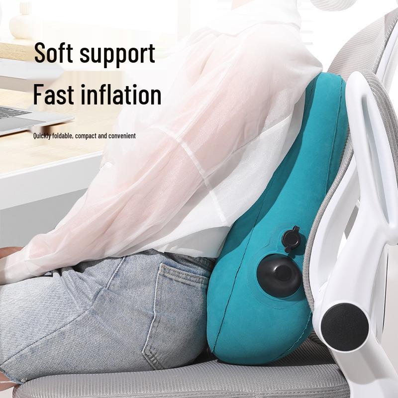 Inflatable Lumbar Pillow & Waist Support for Travel