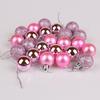 24Pcs Hanging Pendants Ornament Decorative Round Plastic Ornaments Ball Party