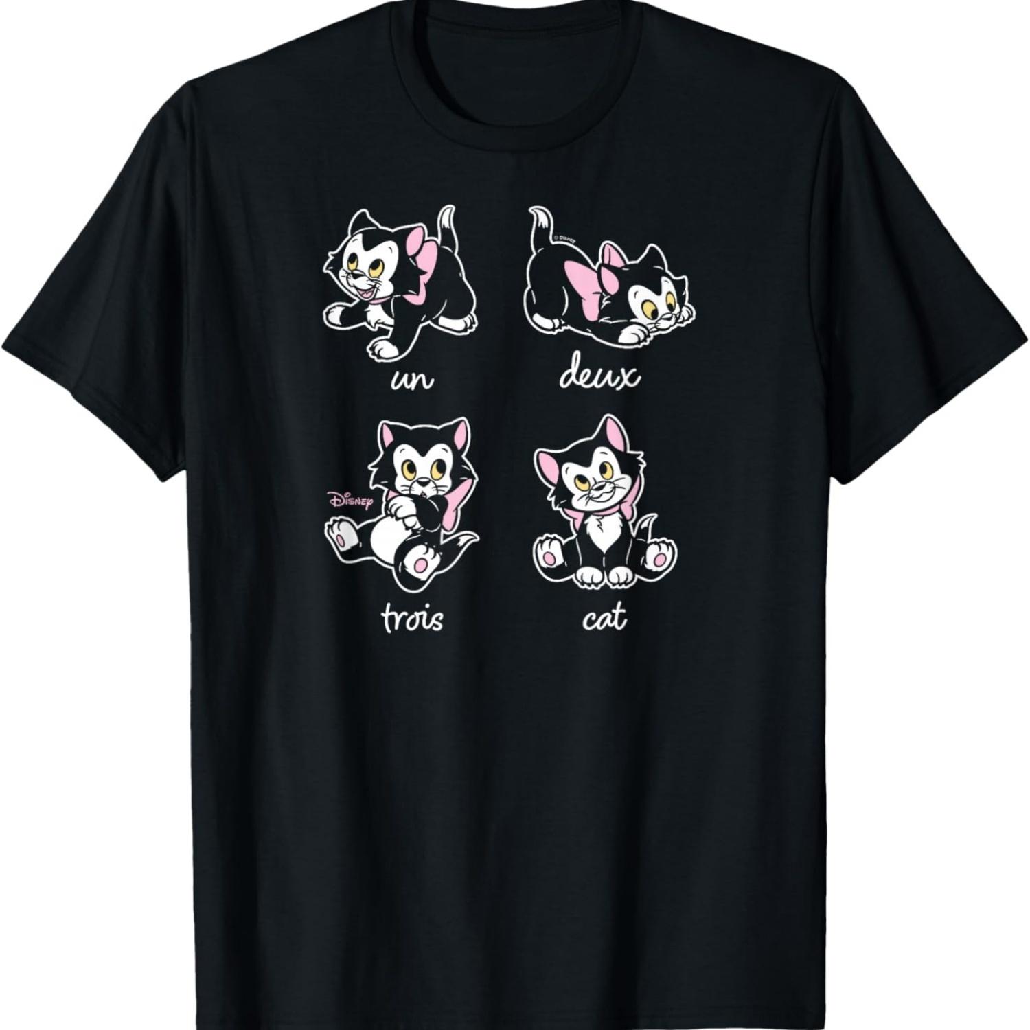Figaro - Un Deux Trois Cat T-Shirt S чёрный