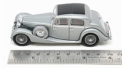 OXFORD Jaguar Diecast Model Car 1/43 Jaguar SS 2.5 L (Metallic Gray) [Parallel Import]