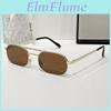 Vintage Small Metal Sunglasses Frame Uv Protection Beachtravelstreetwear 90s Glasses Hip Hop Eyeglasses For Women Men