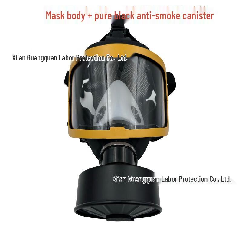 SANSHENG Full Face Gas Mask with Filter Canister One Size