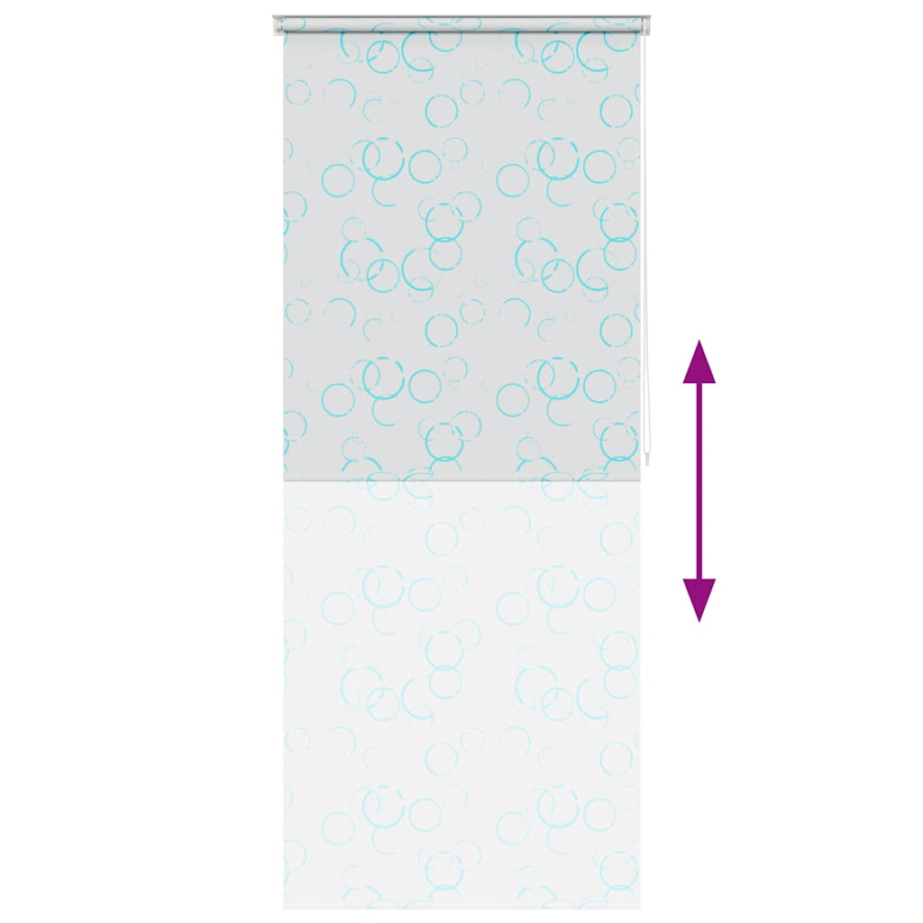 Vidaxl Roleta Prysznicowa 100 X 240 Cm, Wzór W Bąbelki