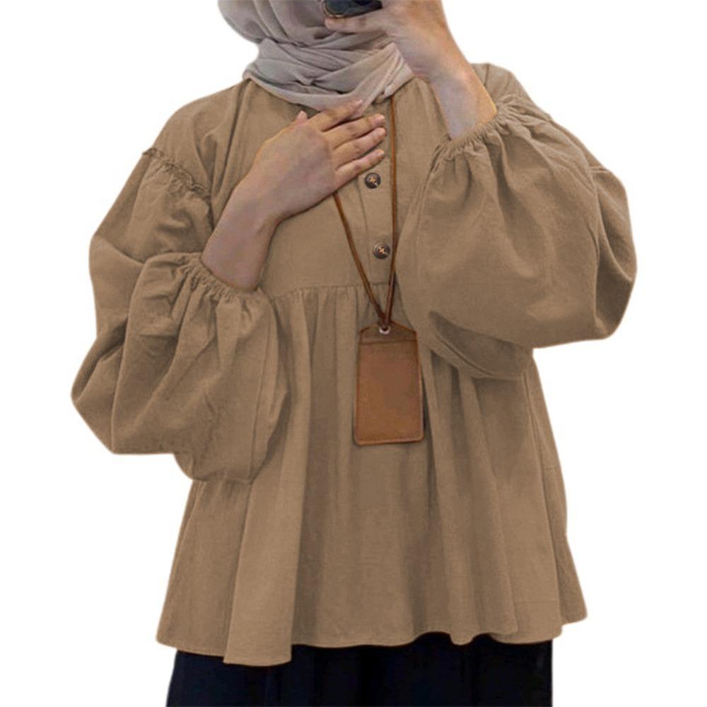 

Свободные женские футболки, подходящие ко всему, пуловеры большого размера, однотонные базовые рубашки, женские хаки