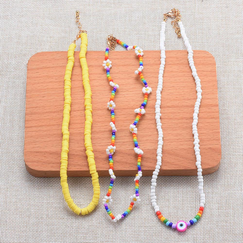 Популярный Многослойный Трехрядный Браслет из Рисовых Бусин Плетеная Ручная Работа Бусины