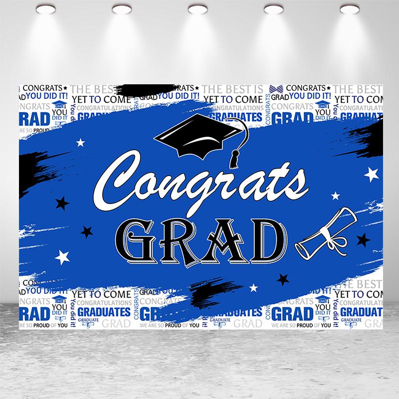 2025 Graduation Season Background Banner Bachelor's Cap Balloon Party Decorative Background Photography Background