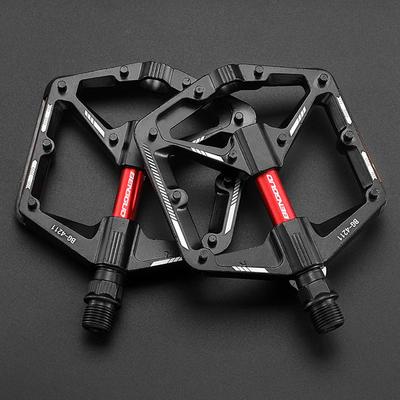 Double DU Bearing MTB Bicycle Pedal with Reflector Ultralight Bike Pedals Aluminum Alloy Cycling Safety Pedals Bike Accessories
