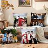 O-Ones Directioned Cushion Cover Premium Comfort Reversible Pillow Cove -Two In One Design for Any Room & Car Interior