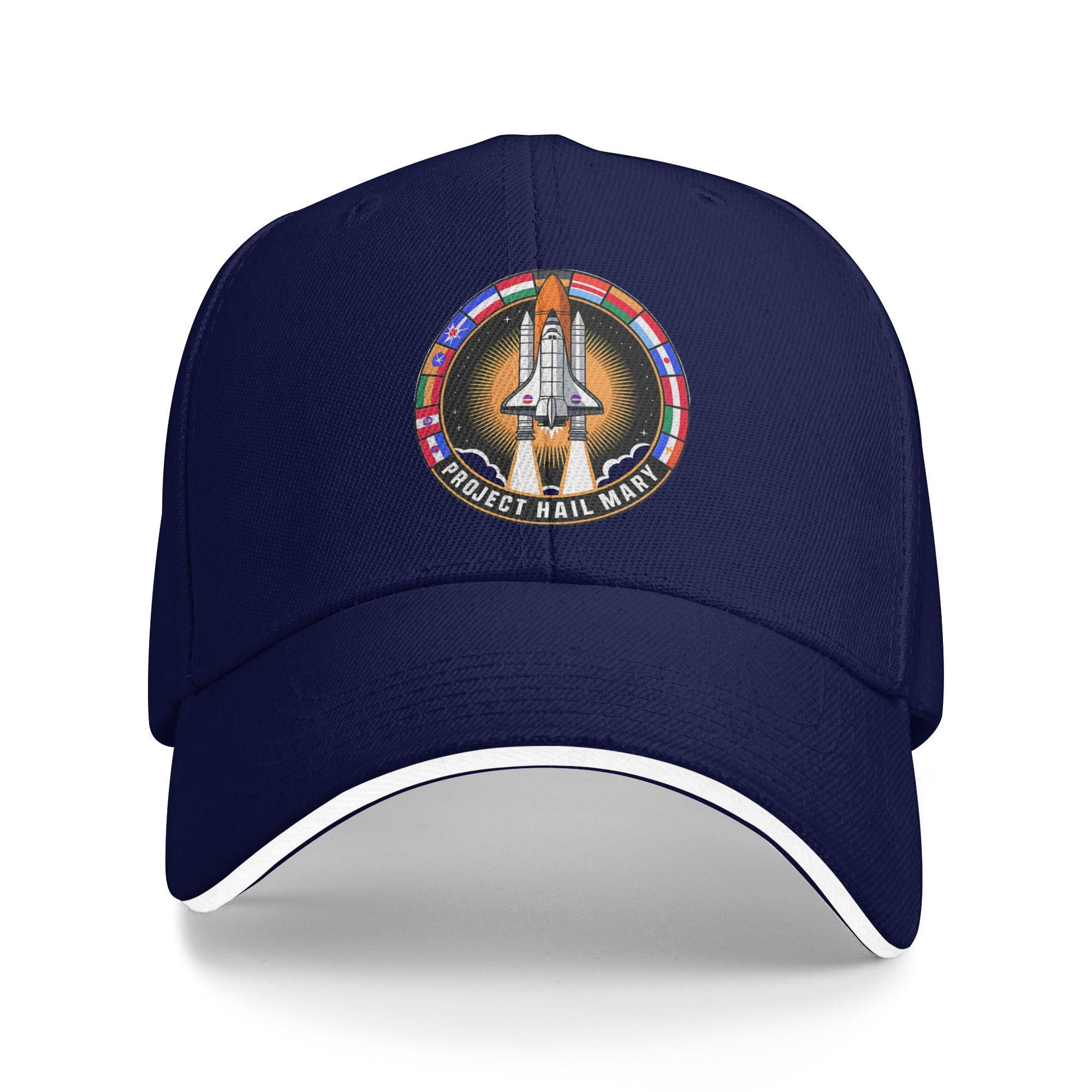 

Project Hail Mary Movie Logo Baseball Cap Fashion Hip Hop Hats Spring Couple Women Kpop Rock Baseball Caps As Picture темно-синього кольору
