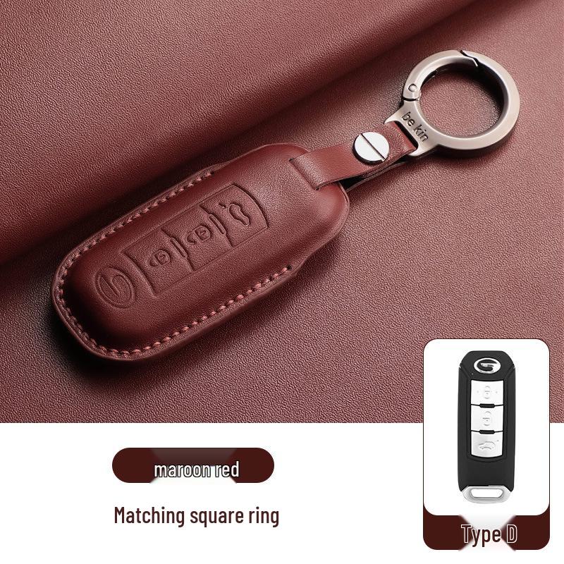 Genuine Leather Key Cover for GAC Trumpchi GS4, GS3, GS8, M8 - Hot Seller