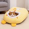 Semi-Enclosed Cat Sleeping Bag Dinosaur/Bear Pattern Cat Cave Bed Cat Dog Kennel  Indoor