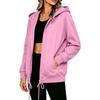 Women's Long Sleeve Zip Up Hoodie with Pockets Casual Sweatshirt