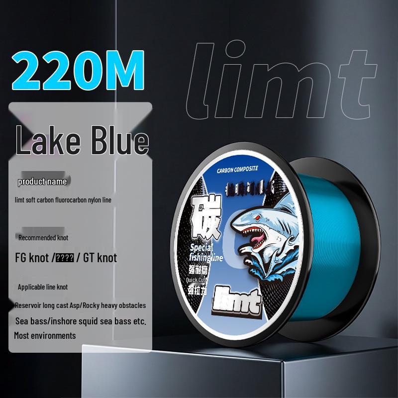 Najwyższej jakości miękka żyłka fluorocarbonowa do wędkowania: Ultra-miękka, zapobiegająca zwijaniu, odporna na zużycie i zgryzanie, do dalekich rzutów, żyłka główna i przypon.