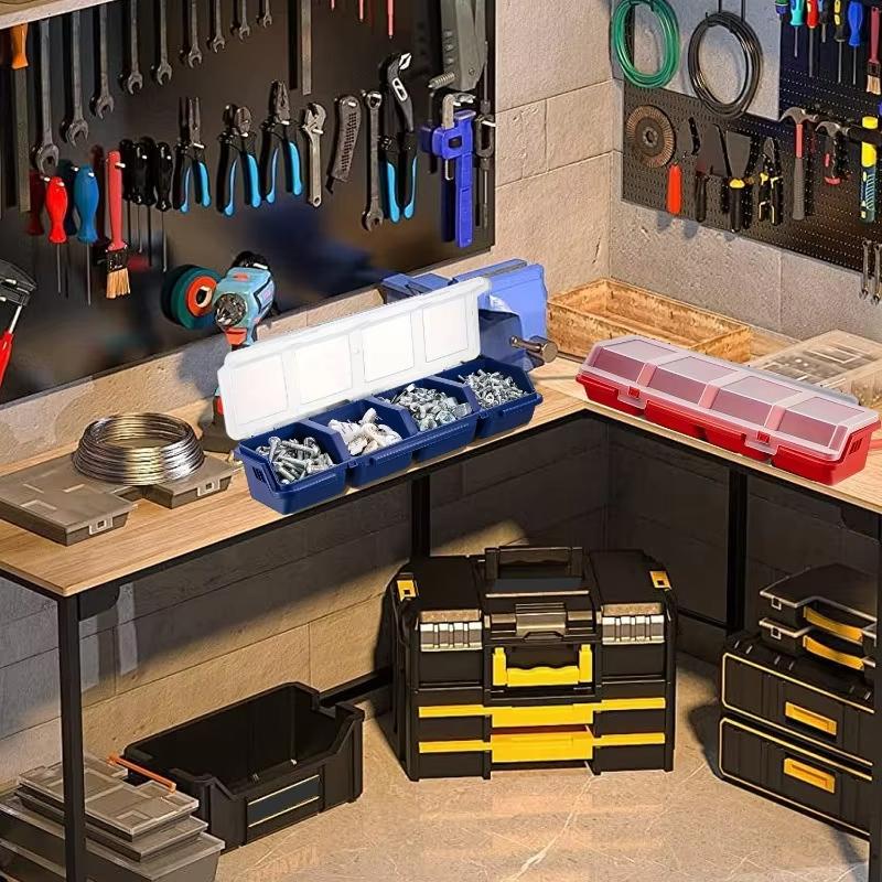 1Pc Part Storage Box Screw Organizer Tool Multi-Compartment Organizer Box for Screw Small Part Plastic Jewelry Hardware Storage