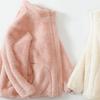 Men Kids Boys Girls Winter Full Zip Up Warm Fleece Jackets Women's Sherpa Jacket Thicken Thermal Outdoor Fluffy Coat Zip Pocket Outwear