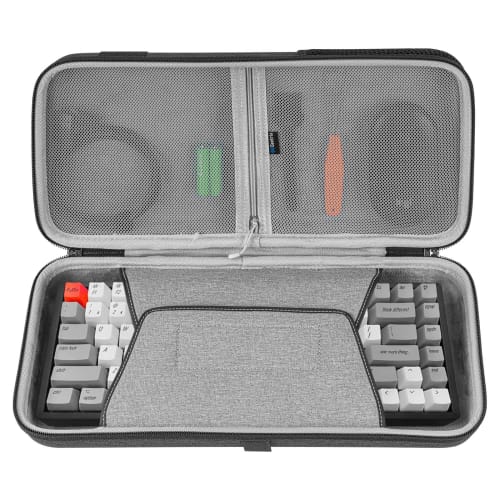 

Geekria 75% Keyboard Case, Hard Shell Travel Carry Bag for 84-Key Portable Keyboards, Compatible with Keychron K2, Logitech POP Keys Mechanical Keyboa