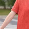 Yuzhaolin Women's Elegant Embroidered Short Sleeve Top