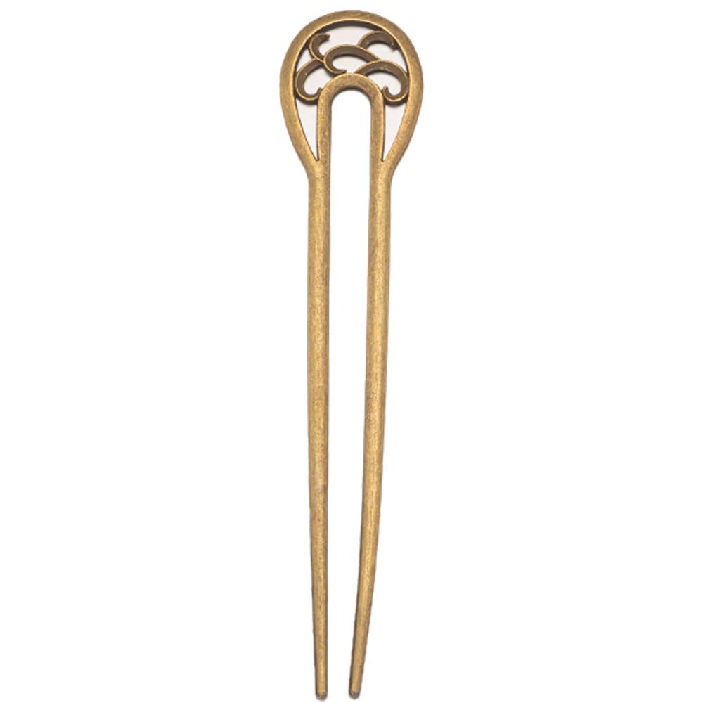 1/2 Stück 32,5x157mm Klassische U-Form Haarnadeln Haarstäbe 2 Zinken Damen Mädchen Frisuren Dekoration Kopfschmuck Modeaccessoires