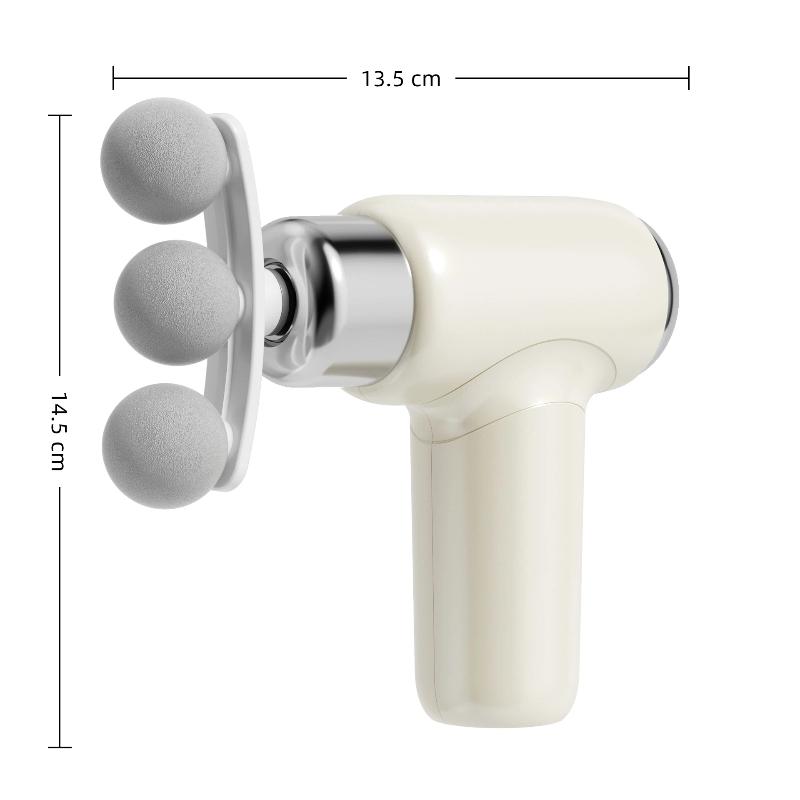 Upgraded Fascia Gun Replaceable 3/5-Head Massager Muscle Relaxation Silent Massager Portable Mini Electric Fascia Massager