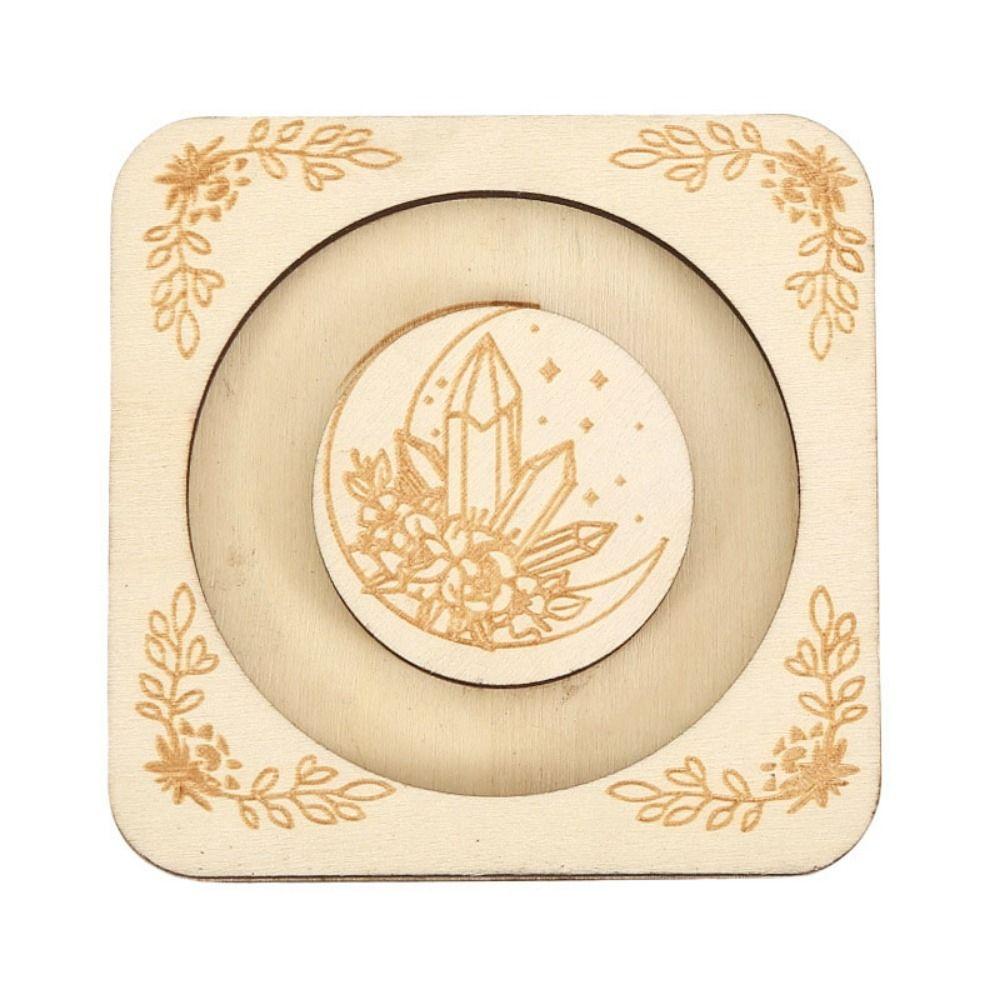 

Лазерная резка DIY ювелирных изделий дисплей база многоразовый деревянный поднос браслет кристалл камень база унисекс style 7