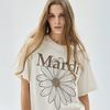 [mardimercredi] FLOWERMARDI T-Shirt_CREAM TAUPE