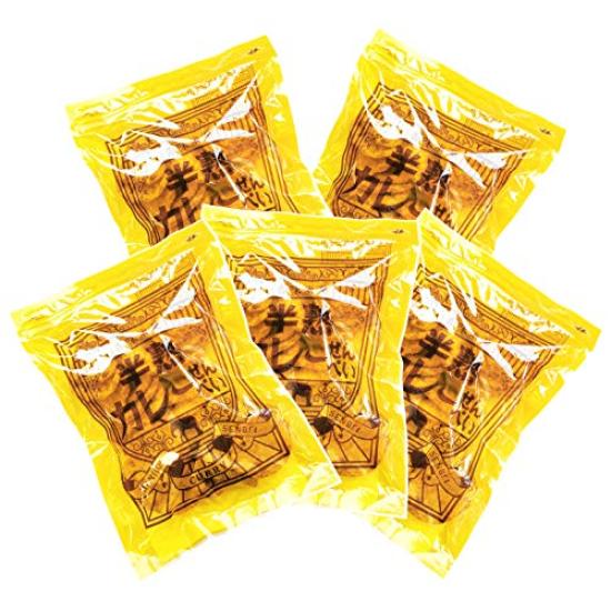 

Senshichi Curry Rice 500g x 5 Moist and Crispy Curry Rice Crackers Half-Boiled Crackers, (100g bags), Zip-Lock Bag,