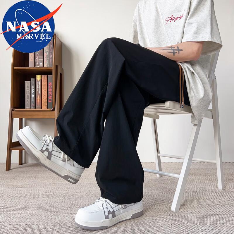 NASA MARVEL Men's Summer Active Straight-Leg Casual Pants