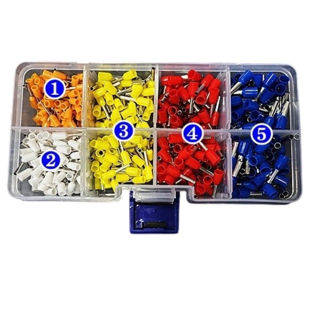 Connector White Crimp Connector Kit Enhanced Conductivity Plastic Ring Safety Color-coded Boxes Car Repair Service