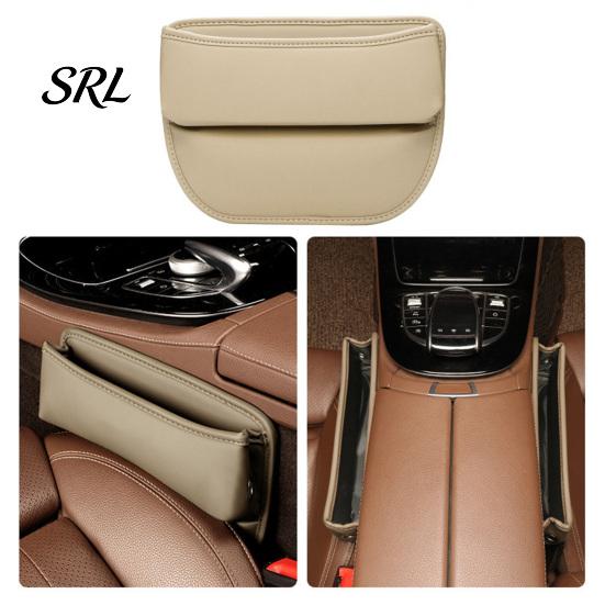 Vehicle Console Storage Box Car Seat Gap Organizer Box, Faux Leather Multifunction Filler for Crevice Side Pocket, Universal Wallet Key Card
