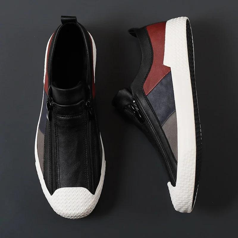 Men's Sneakers High Quality Men Shoes Comfortable Leather Shoes Wear-resistant Plus Size Casual Driving Shoes Hot Sale Moccasins